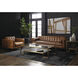 Carver 59 X 31.5 inch Clear / Matte Gold Coffee Table